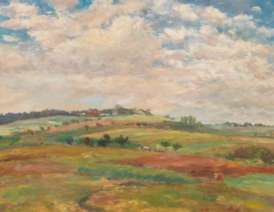 Pasture Landscape in the Summer Light by Antonin Slavicek